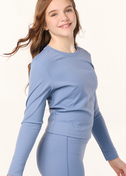 Celestial Glow Long Sleeve - Dusty Blue