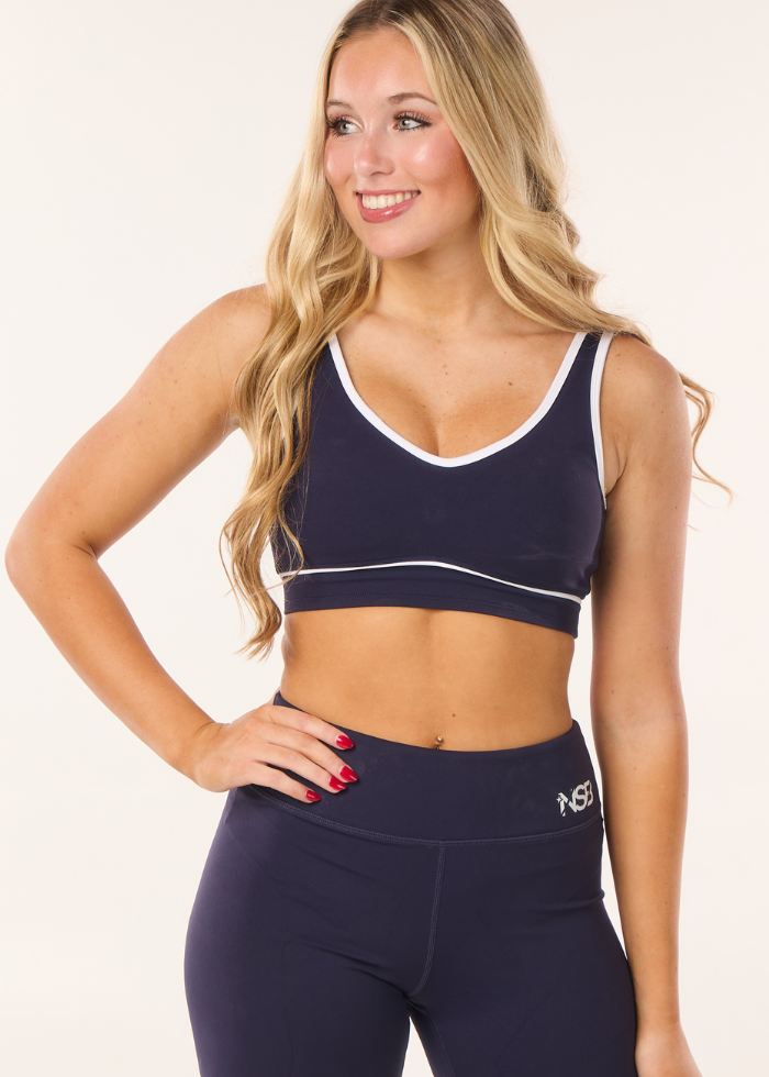 Solar Girl Sports Bra - Navy